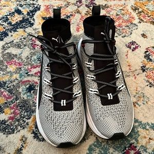 Puma black high rise sneakers